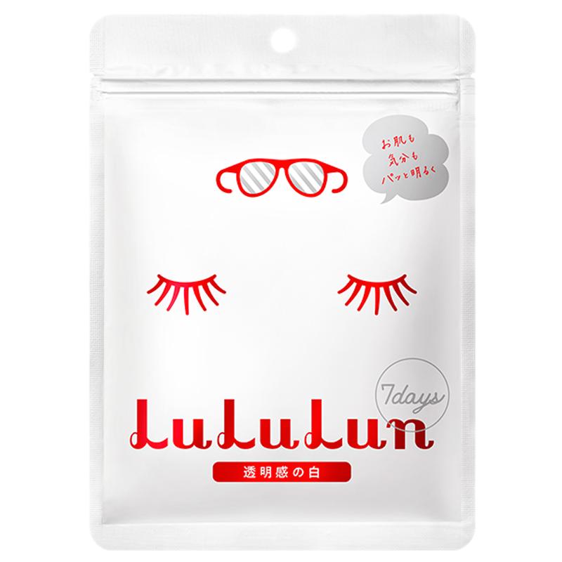 【临期清】LuLuLun小白盒补水透亮日本面膜7片芍药精华保湿提亮