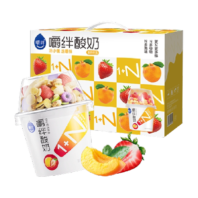 嚼绊搅拌谷物酸奶180g×6杯×1组