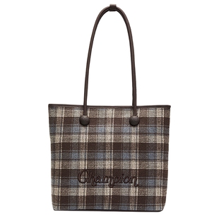 Champion冠军托特包2025秋冬新款女复古腋下包通勤单肩包男手提包