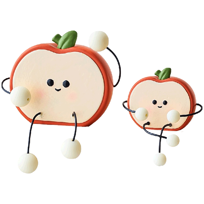 治愈系一家四口吊脚娃娃小摆件