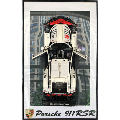 积木车上墙相框保时捷911