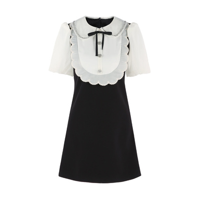 富家千金娃娃领连衣裙