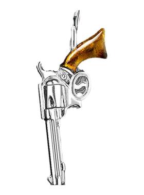 枪形吊坠新款首饰925纯银个性时尚饰品男适合手链托马斯萨博