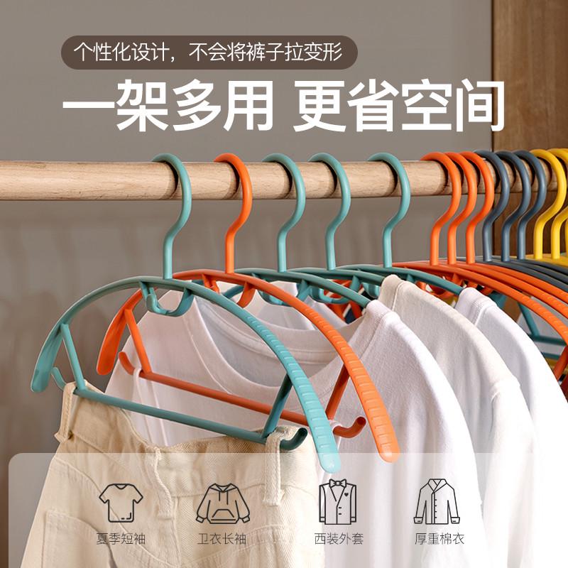 衣架家用挂衣收纳挂晒衣服架子无痕晾衣撑衣挂神器宿舍凉衣架防滑