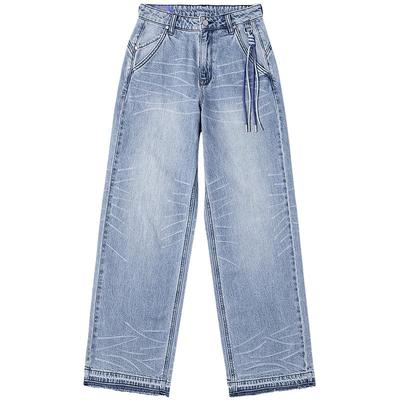 Lee428舒适直脚浅蓝女牛仔裤