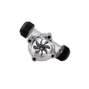 电脑水冷水流计 流速器 8叶轮水流速器 水冷监控器 黑白G1/4接口