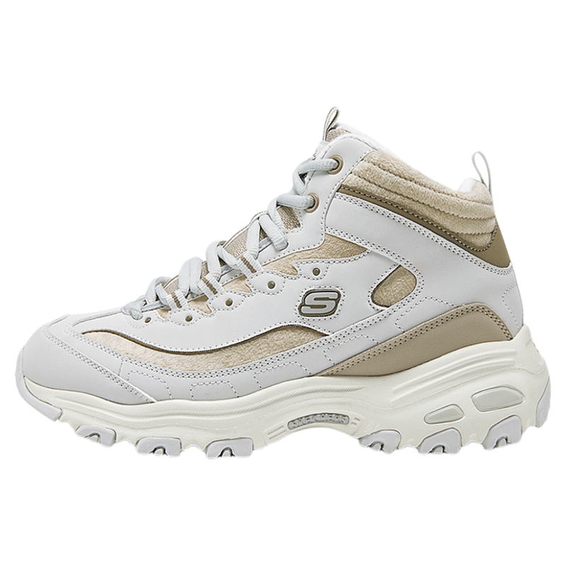 斯凯奇秋季高帮绑带设计运动鞋轻质减震柔软休闲鞋时尚百搭169075