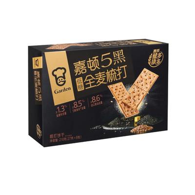 嘉顿5黑全麦梳打饼干432g