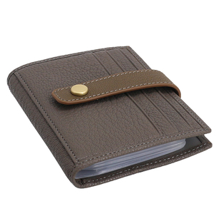 原创新品山羊皮女生卡包多卡位真皮相片位搭扣驾驶证本子男零钱包