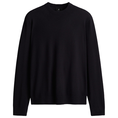 HM男装毛衣冬季男装标准版型羊毛套衫1287985