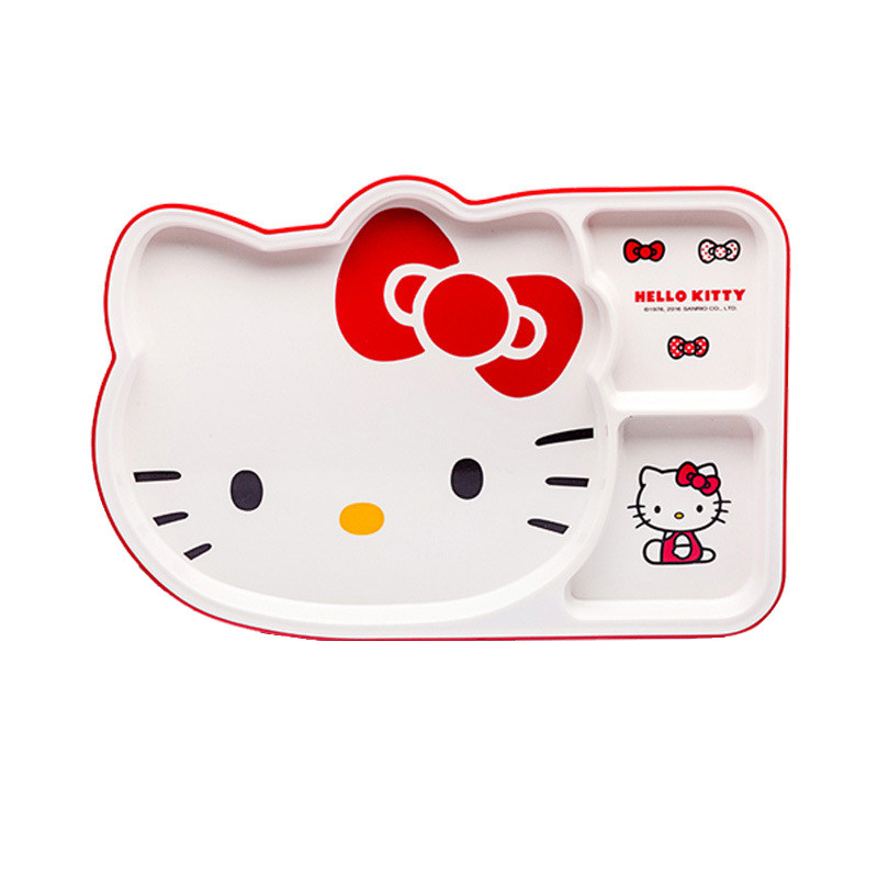 五和HelloKitty儿童碗宝宝餐盘分格婴儿辅食碗食品级卡通餐具家用