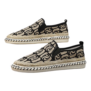 2025新款冬季透气老北京布鞋男休闲帆布潮鞋渔夫亚麻底一脚蹬西山