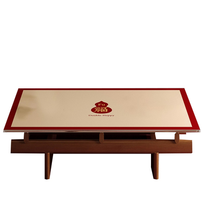 福禄相迎新年红色茶几桌面垫