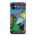 美式卡通哥斯拉与怪兽插画适用于苹果IPhone11/12/13/14pro/15promax/16pro菲林手机壳imd软壳小米华为OPPO