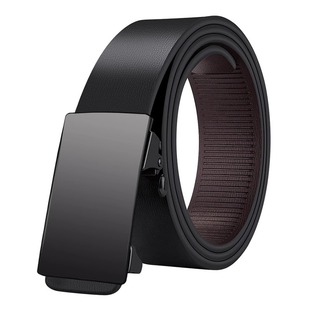 男士皮带腰带男款内穿自动扣年轻人潮流商务裤西裤休闲新款平滑扣