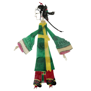 西游记皮影戏三打白骨精村姑人偶道具手工diy牛皮套装陕西纪念品