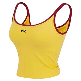 ALOACTIVE瑜伽背心女带胸垫显瘦美背拼色吊带普拉提健身运动背心