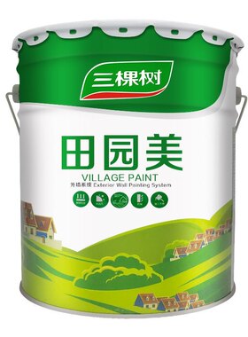 防水防晒耐候外墙漆三棵树认十环