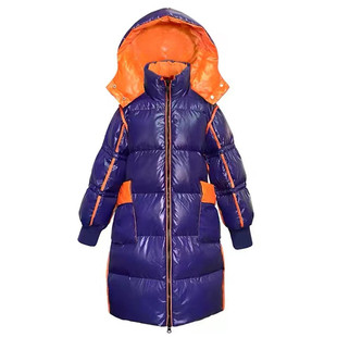 新款女童男童羽绒服中长款过膝加厚儿童小童中童大童韩版洋气外套