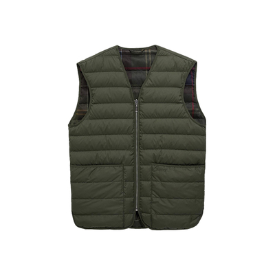 Barbour男士双面穿羽绒马甲背心