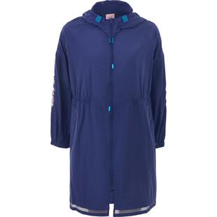 渔牌女装风衣外套女2024新款春秋季绣花宽松休闲长款外套FGGA3028