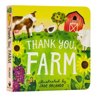 谢谢你农场 英文原版 Thank You Farm 精美彩色插画纸板书 亲子共读启蒙绘本 英语阅读能力学习儿童图画书 Storey Publishing