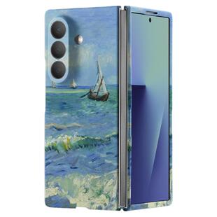 梵高油画Seascape帆船适用三星fold7手机壳磁吸夜光磨砂水贴zfold6保护套w25外全包新款galaxy折叠屏w24防摔3