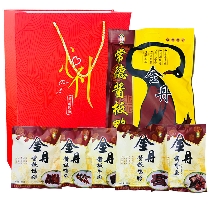 小七湖南常德特产金丹酱板鸭零食