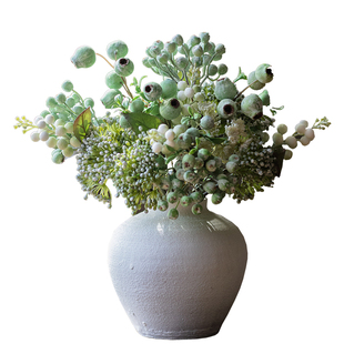 仿真花蓝莓果实假花高级感逼真摆设仿生干枝插花装饰客厅餐桌花艺