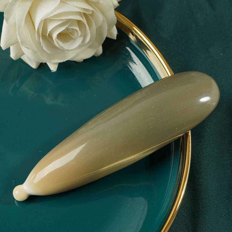 天然真牛角刮痧筒全身通用小号颈部背部刮痧板面部美容专用拔筋棒