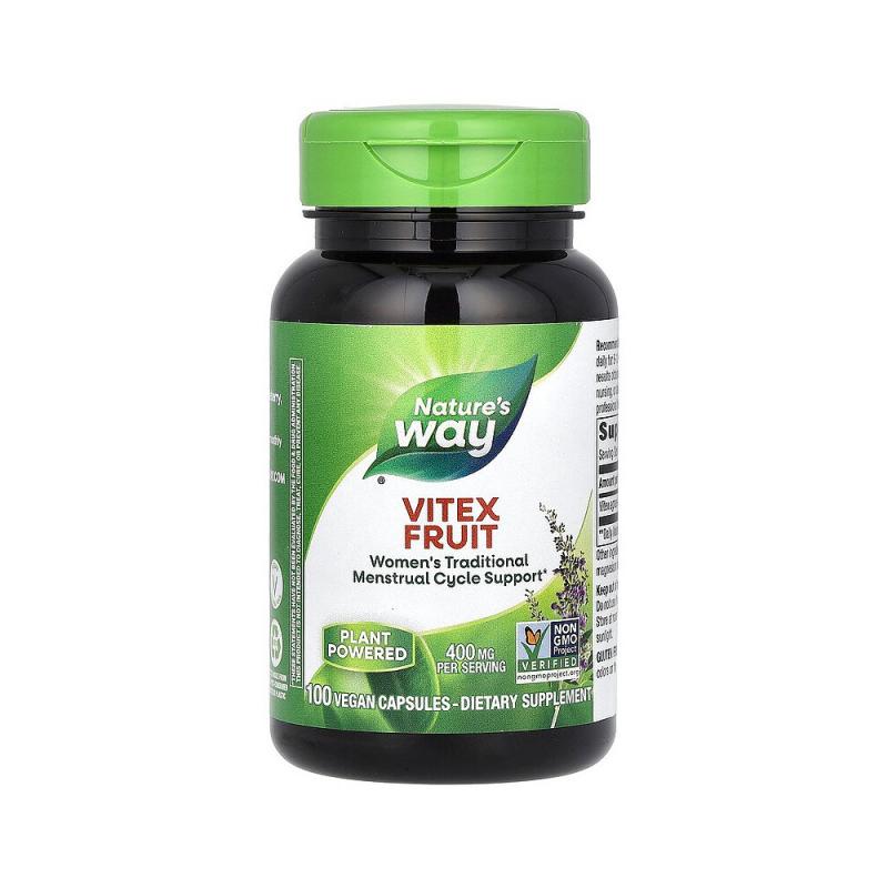 香港直发nature's way含圣洁莓有助女性经期健康100粒胶囊成年人