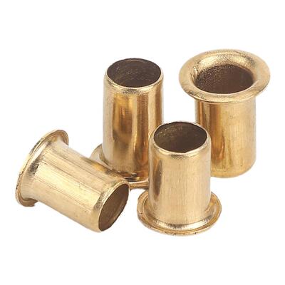 黄铜空心铆钉鸡眼单机管铜件