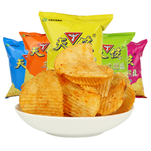 天使土豆片薯片100g*7袋整箱散装洋芋片休闲网红小零食云南特产