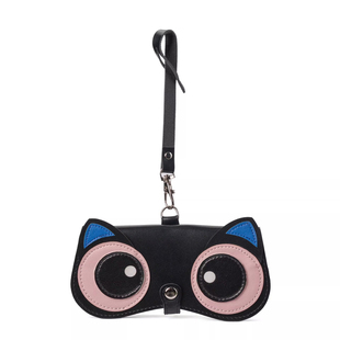 墨镜近视眼镜盒便携磁吸收纳袋儿童款挂包学生可爱卡通皮质保护套