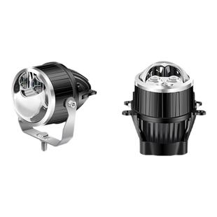 汽车射灯雾灯改装3寸双激光直射透镜带切线货车雾灯24v灯越野外置