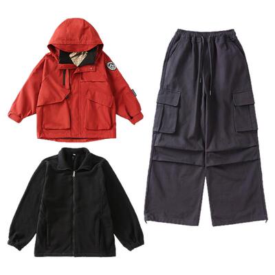 女孩防风衣中大童三合一冲锋衣