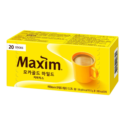 韩国maxim摩卡三合一速溶咖啡