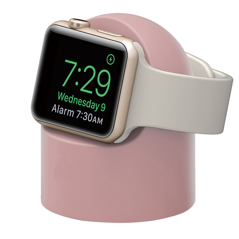 软硅胶苹果手表充电器支架AppleWatch2/3/4/5代底座iwatch5配件收纳架iwatch38/42/44mm座充创意通用