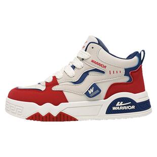 回力高帮男鞋冬季加绒保暖棉鞋青少年休闲板鞋中帮运动增高小白鞋