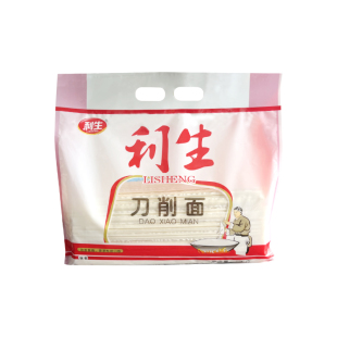 利生刀削面2斤/包 烩面波纹面宽面条早餐速食非线面挂面油泼面1KG