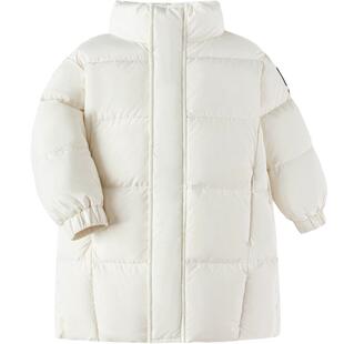 巴拉巴拉童装儿童男童中长款羽绒服秋冬新款中大童女童立领外套潮