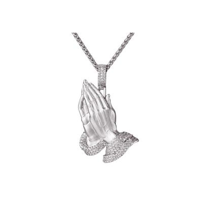 APORRO明星同款祈祷之手吊坠项链