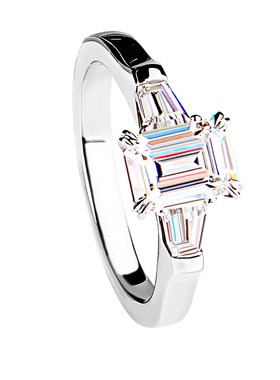 IGI培育钻石18K金1克拉戒指铂金