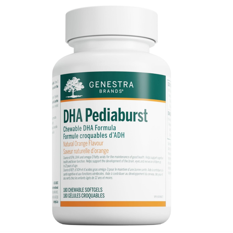 现货 加拿大 Genestra DHA Pediaburst 儿童咀嚼鱼油 DHA 易吞咽