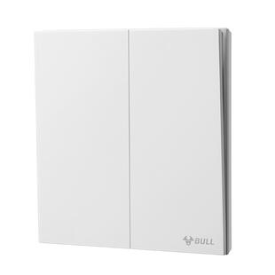 公牛蝶翼超薄奶油风开关插座哑光磨砂86型墙壁面板g57慕雪白g56