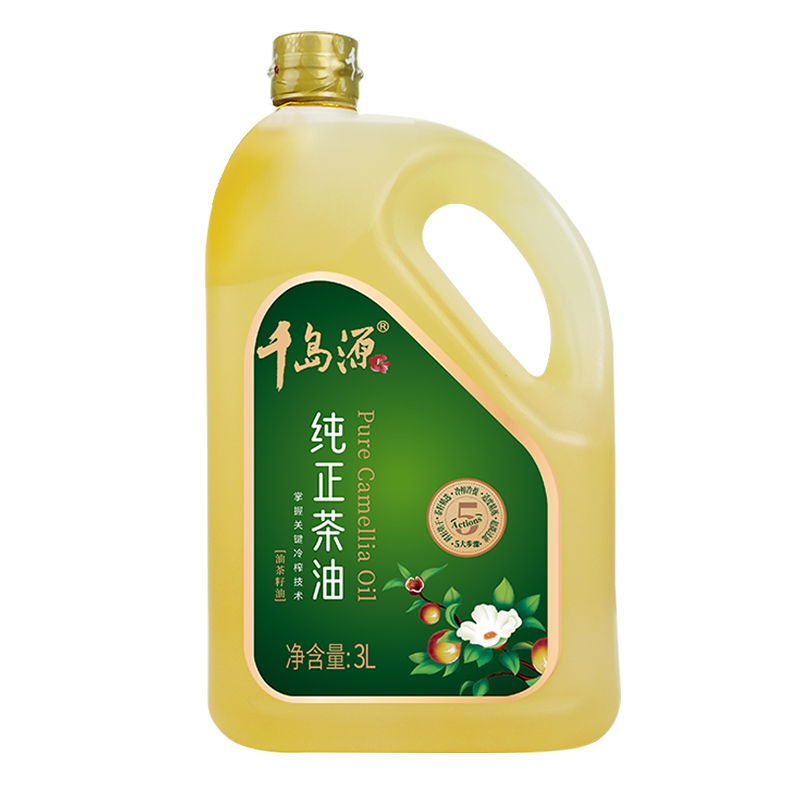 千岛源0反山茶油3L 山茶油食用油  低温冷榨茶树油 正宗山茶籽油
