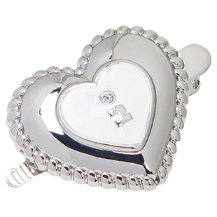 Tagi.奶油鼓鼓爱心发卡金属滴油镶钻复古刘海发夹侧边夹发饰