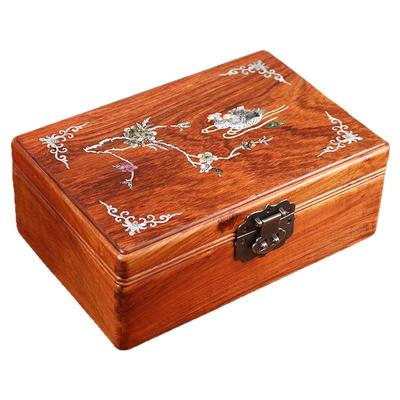 首饰收纳盒原木原色榫卯结构大号