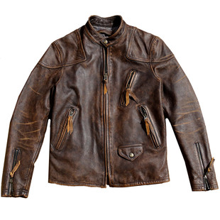 毒液【直击灵魂的茶芯擦色做旧】孟加拉茶芯小牛皮重水洗软糯垂坠