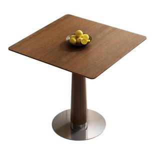 圆餐桌实木餐桌复古家用吃饭桌圆形小户型阳台商务小圆桌中古桌椅